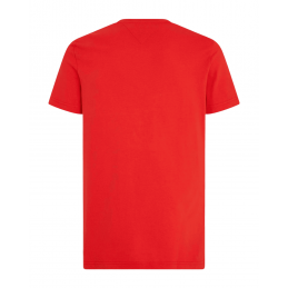 achat T-shirt Tommy Hilfiger Homme LOGO Rouge dos
