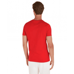 achat T-shirt Tommy Hilfiger Homme LOGO Rouge dos porté