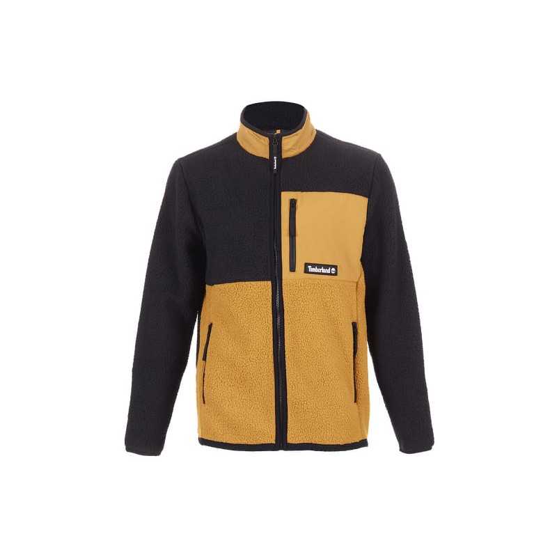 achat Veste zippée Timberland Homme ARCHIVE SHERPA FLEECE Jaune face