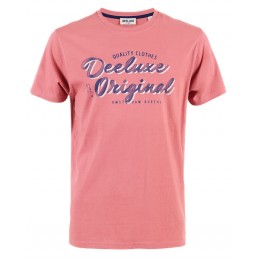 Achat T-shirt DEELUXE homme TROUBLE  rouge face