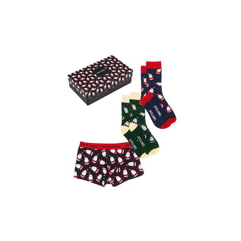 achat Coffret sous-vêtements Jack & Jones Homme JACRICH Christmas calecon chaussettes