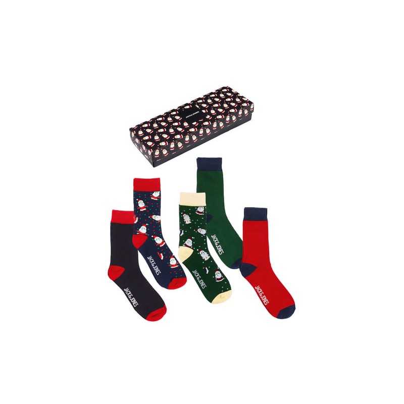 Achat coffret 5 paires de chaussettes JACKANDJONES homme ouvert