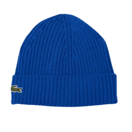 achat Bonnet LACOSTE adulte CORE ESSENTIALS bleu face