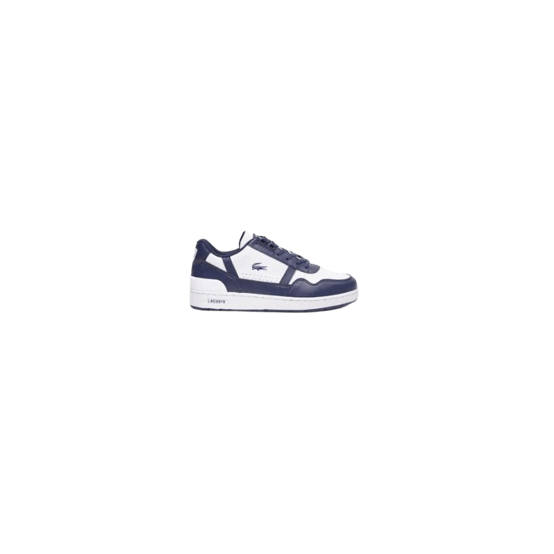 achat Sneakers LACOSTE garçon T-Clip bleu profil