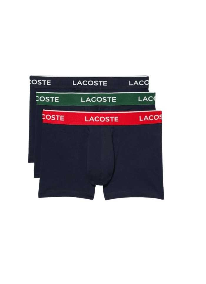 achat Lot de 3 boxers LACOSTE COURT tricolore face