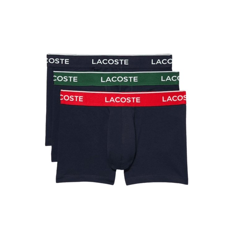 achat Lot de 3 boxers LACOSTE COURT tricolore face