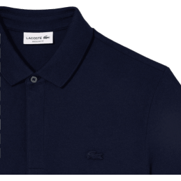 achat POLO LACOSTE homme CORE ESSENTIALS bleu logo