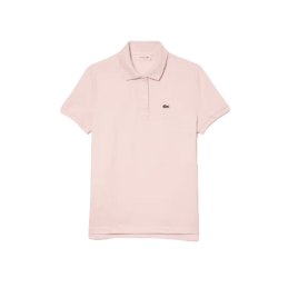 achat Polo LACOSTE femme REGULAR FIT rose face