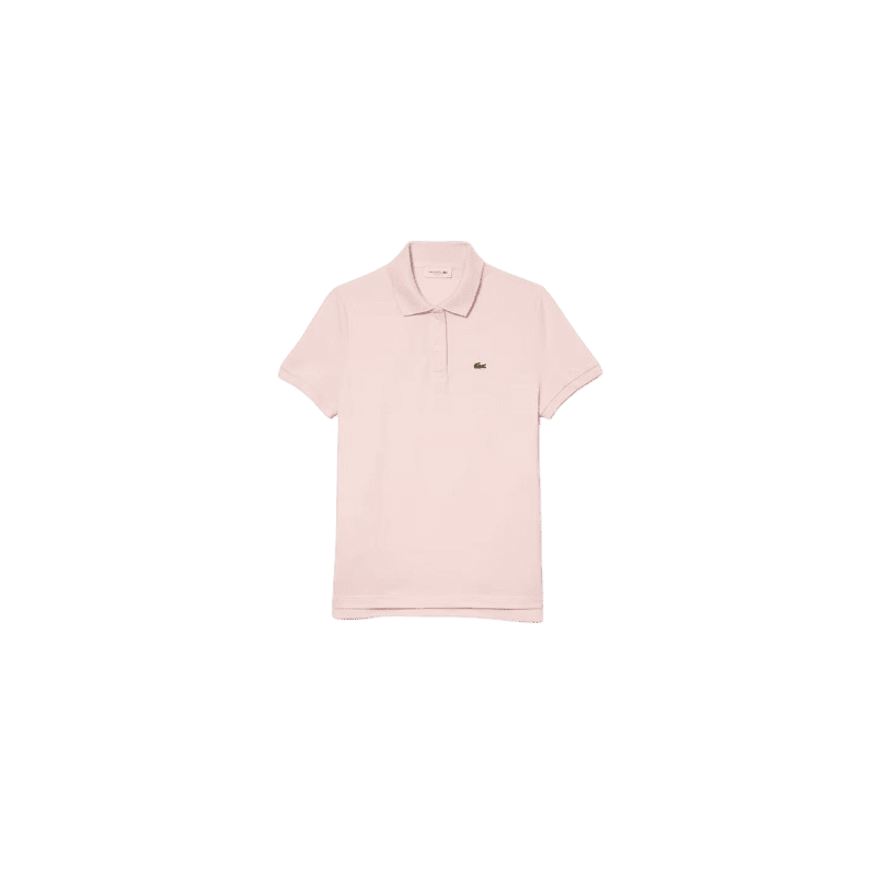 achat Polo LACOSTE femme REGULAR FIT rose face