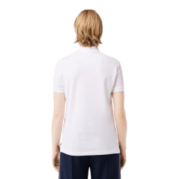 achat Polo LACOSTE femme REGULAR FIT blanc dos