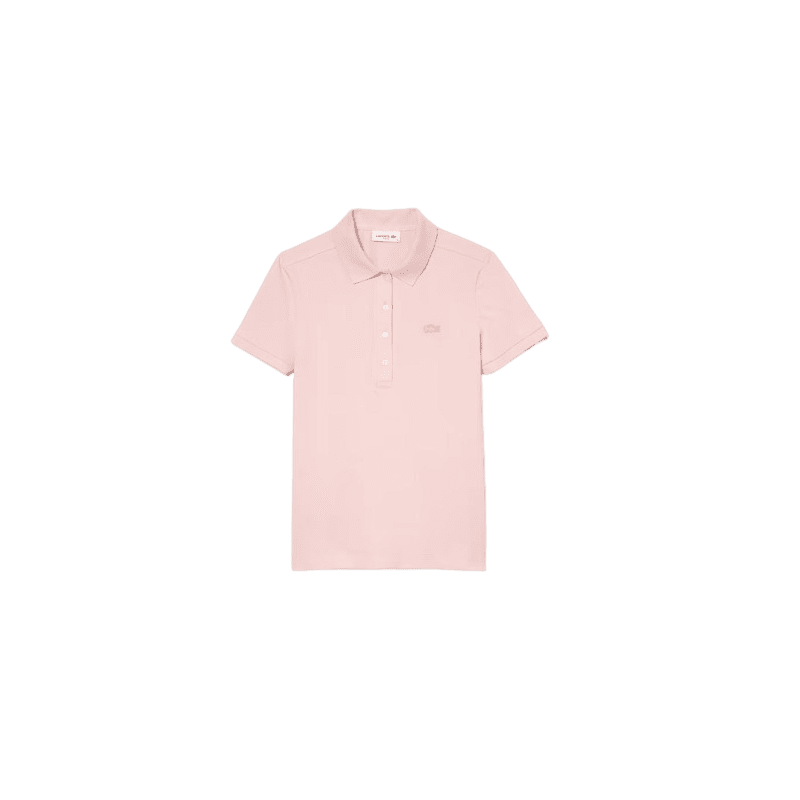 achat Polo LACOSTE femme SLIM FIT rose face