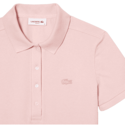 achat Polo LACOSTE femme SLIM FIT rose logo