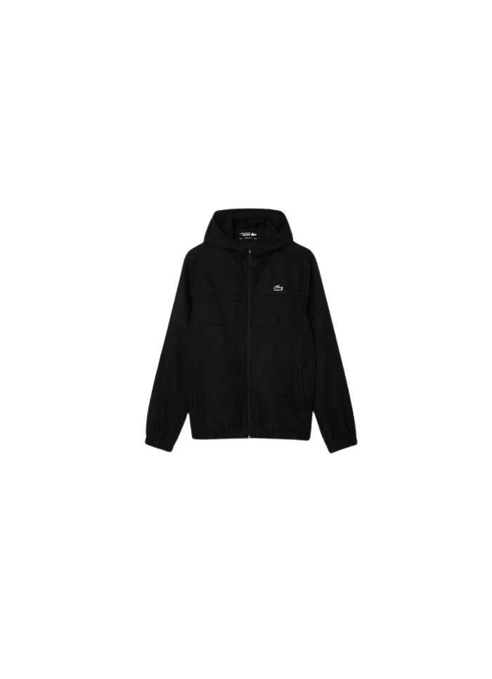 achat Veste zippée à capuche Lacoste homme SPORT noir face