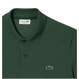 achat Polo LACOSTE homme CORE ESSENTIALS vert logo