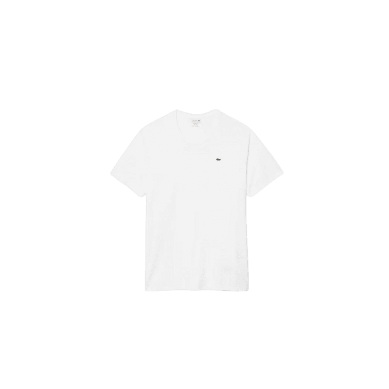 achat T-shirt LACOSTE homme CORE ESSENTIALS blanc face