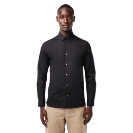 achat Chemise LACOSTE homme SLIM FIT noir porté