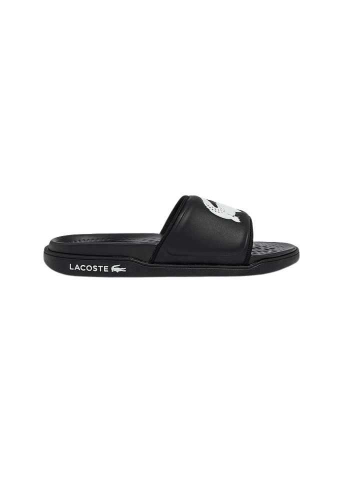 achat  Claquettes Lacoste Homme CROCO DUALISTE noir profil