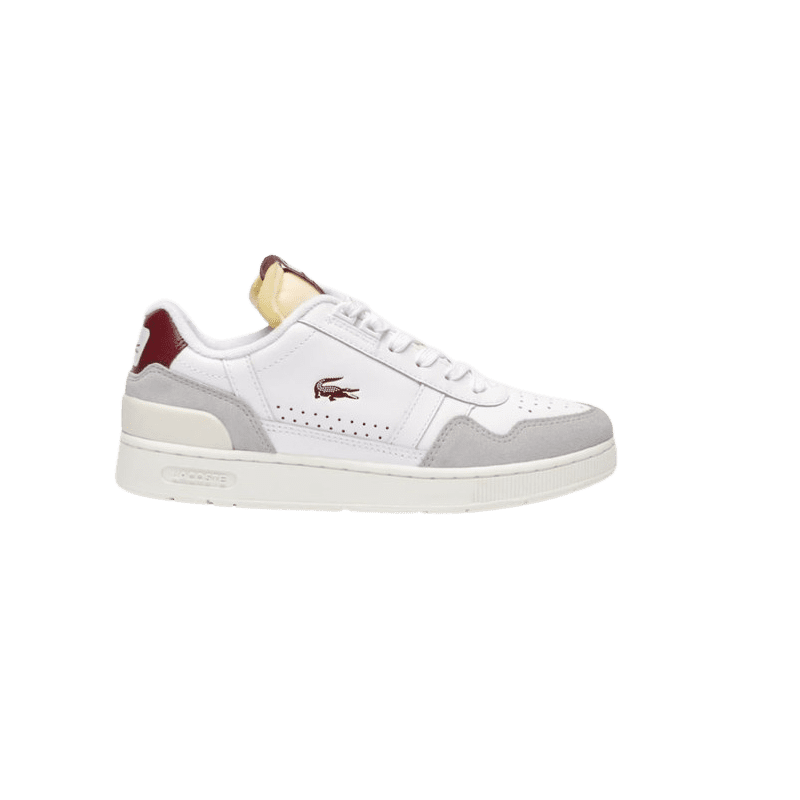 achat Sneakers LACOSTE femme T-CLIP blanc profil