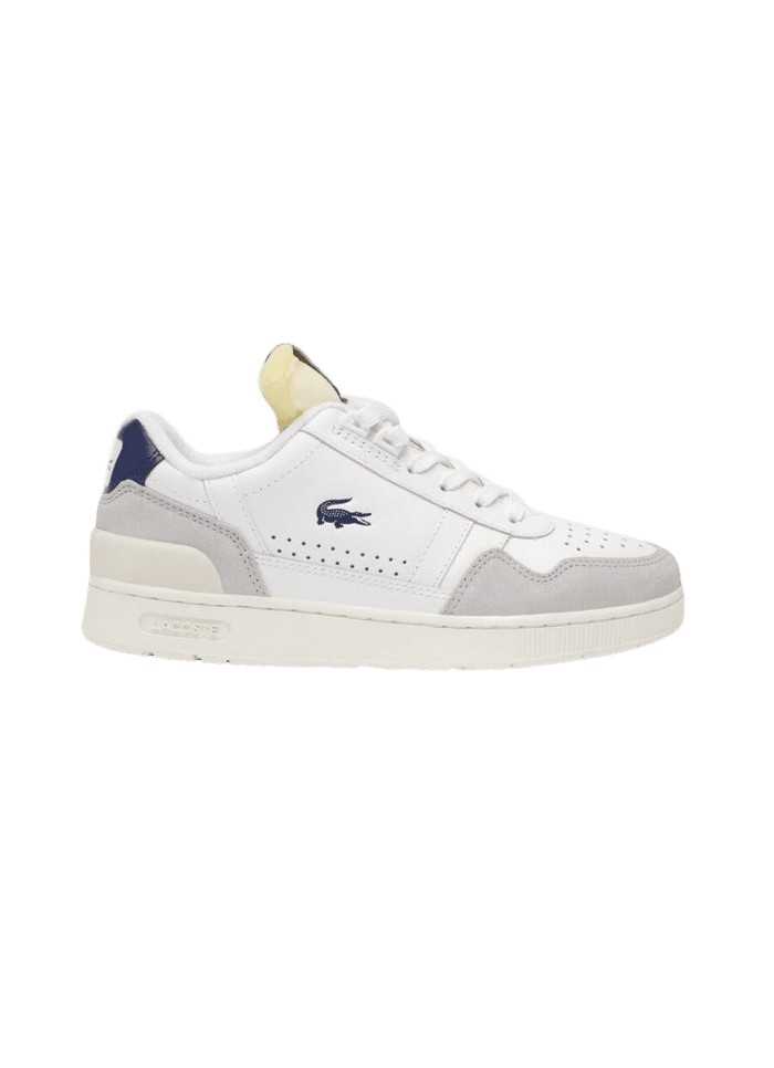 achat Sneakers LACOSTE femme T-CLIP blanc profil