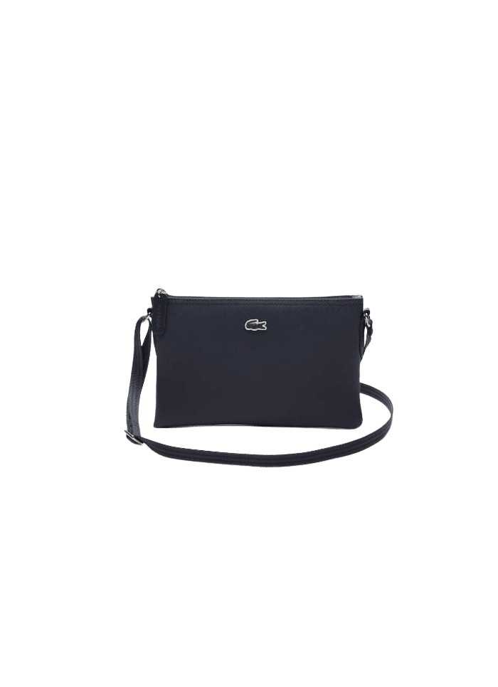achat Sac à main LACOSTE femme CROSSOVER BAG noir face