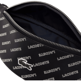 achat Sac banane LACOSTE WAIST BAG noir logo