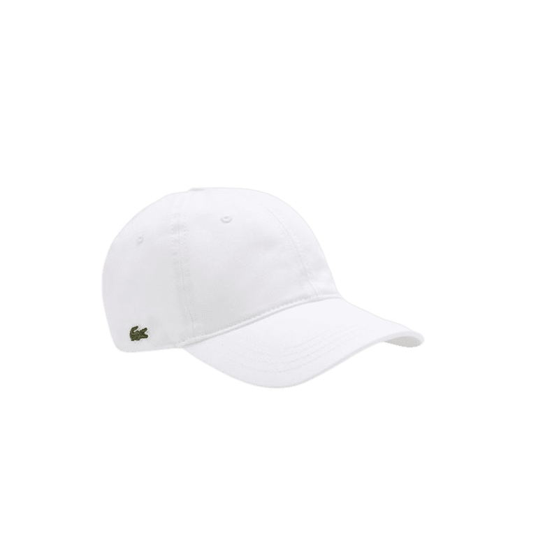 achat Casquette LACOSTE unisexe blanc profil