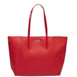 achat Sac LACOSTE CONCEPT ZIP TOTE BAG rouge face