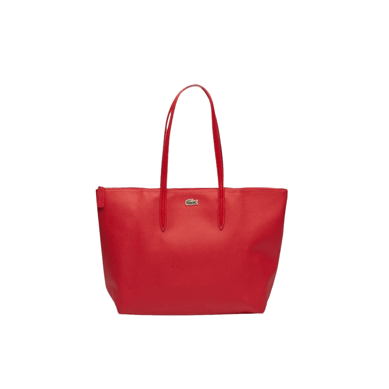 achat Sac LACOSTE CONCEPT ZIP TOTE BAG rouge face
