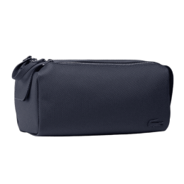 achat Trousse de toilette LACOSTE homme DOUBLE ZIP noir face