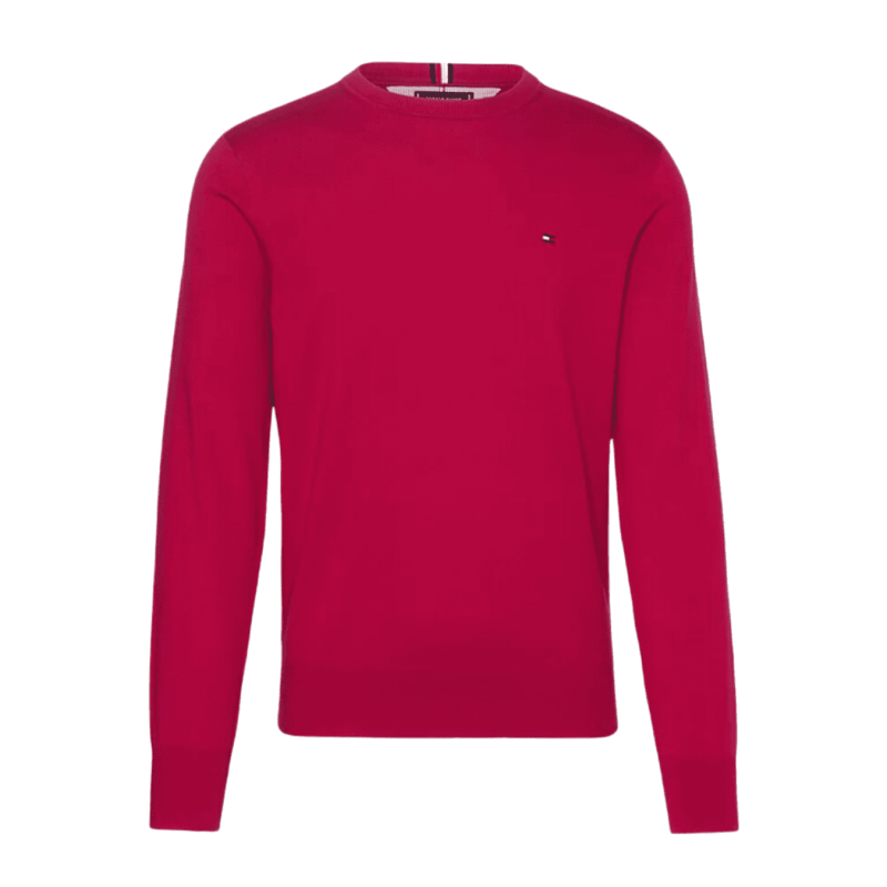 achat Pull Tommy Hilfiger Homme 1985 CREW NECK Bordeaux face