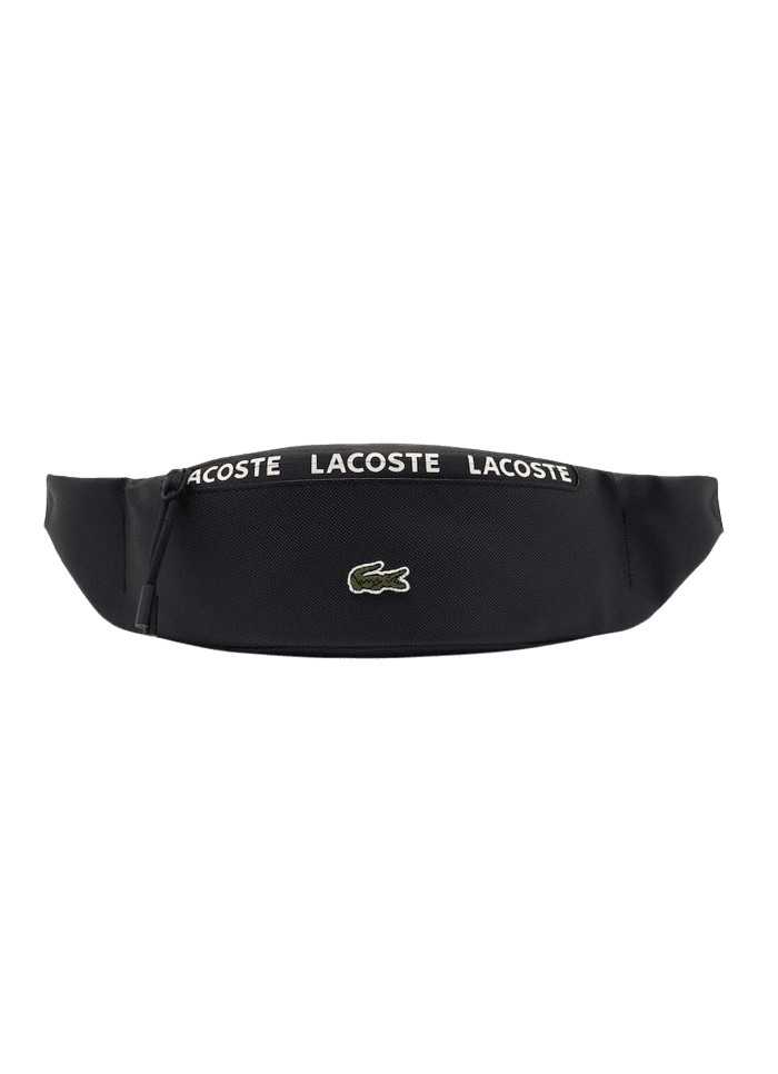achat Sac banane LACOSTE homme LCST noir face