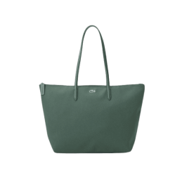 achat Sac LACOSTE femme CABAS vert face