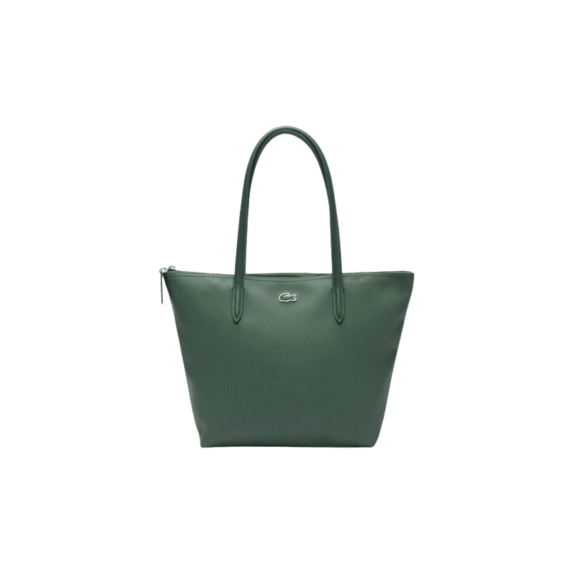 achat Sac LACOSTE femme ZIP TOTE BAG vert face