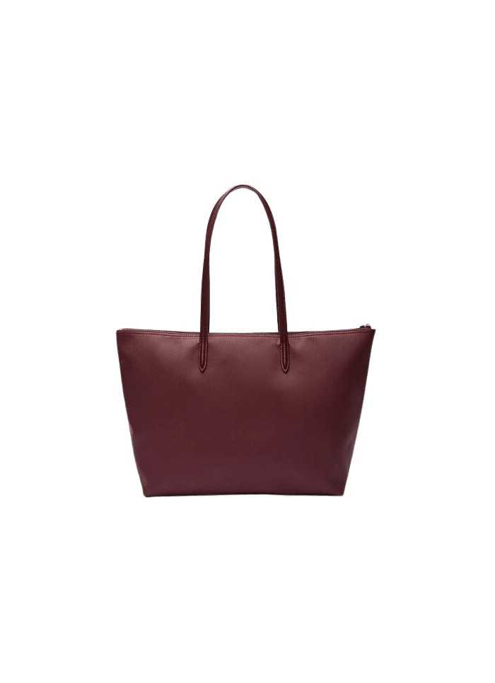achat Sac LACOSTE femme ZIP TOTE BAG bordeau dos