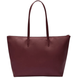 achat Sac LACOSTE femme ZIP TOTE BAG bordeau dos