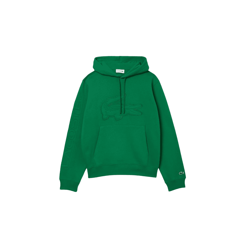 achat Sweat à capuche LACOSTE homme CROC vert face