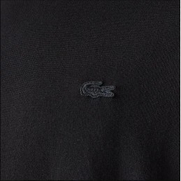 achat Pull LACOSTE homme COL ROND noir logo