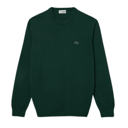 achat Pull LACOSTE homme CREW NECK vert face