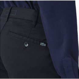 achat Pantalon LACOSTE homme CHINO SLIM FIT bleu détail