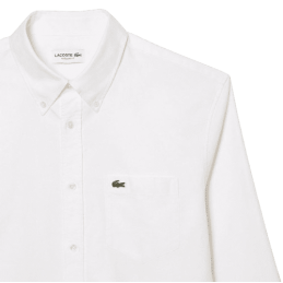 achat Chemise LACOSTE homme REGULAR FIT OXFORD blanc logo