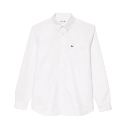 achat Chemise LACOSTE homme REGULAR FIT OXFORD blanc face
