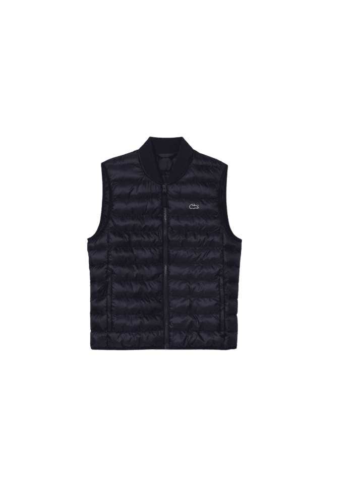 achat Doudoune LACOSTE homme SANS MANCHE bleu face