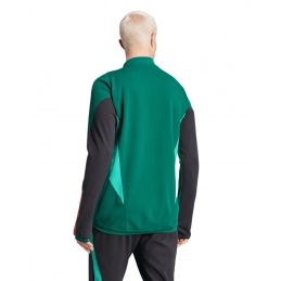 achat Sweat col zippé Adidas Manchester United FC Vert dos