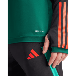 achat Sweat col zippé Adidas Manchester United FC Vert pouce