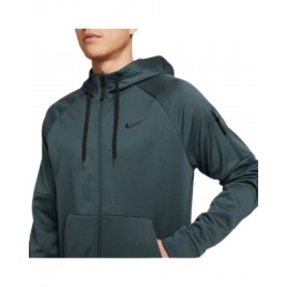 achat Sweat à capuche zippé Nike Homme TF Bleu détails logo