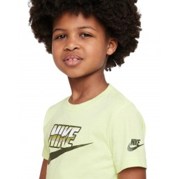achat T-shirt Nike Enfant SCAPE FUTURA Jaune détails logo