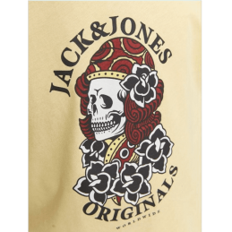 achat T-shirt JACK AND JONES garçon JORHEAVENS jaune détail