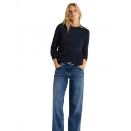 achat  Pull col rond Cécil Femme NOS COSY HIGH Bleu tenue look