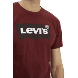 achat T-shirt LEVIS homme GRAPHIC CREWNECK bordeau logo