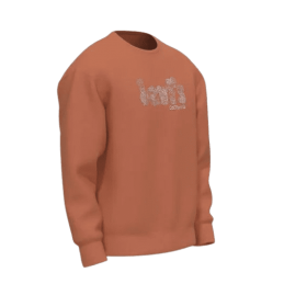 achat Sweat LEVIS homme RELAXD GRAPHIC CREW orange profil